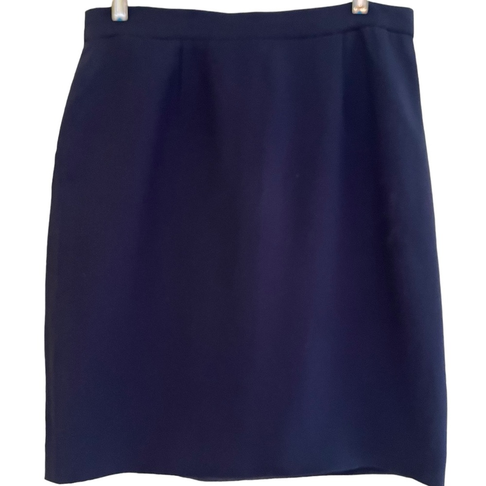 Moschino Cheap and Chic Vintage Navy Blue Pencil Skirt 12